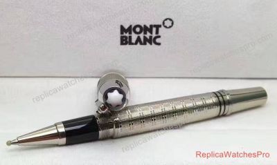 Replica Mont blanc JFK Rollerball Pen SS & Silver Clip